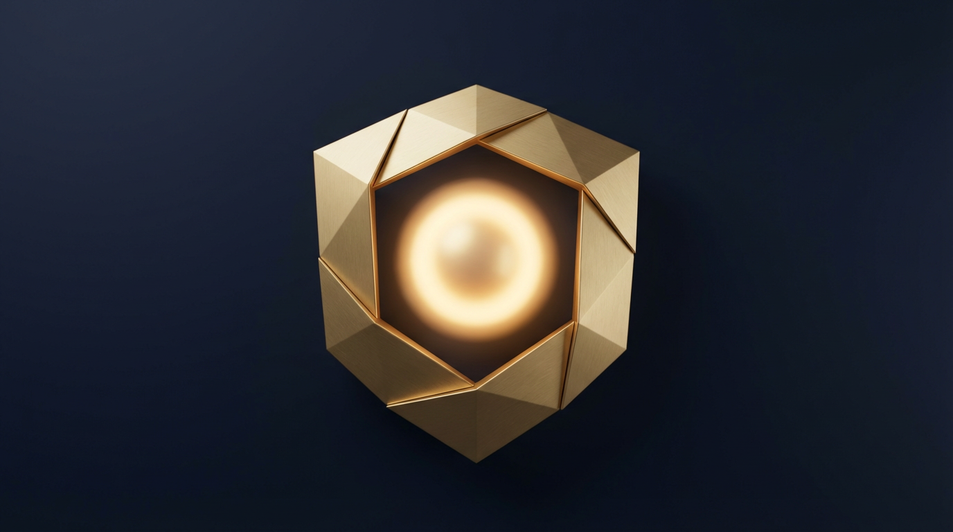 Złota tarcza symbolizująca ochronę majątku